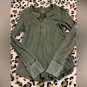 Aerie Waffle Knit Long Sleeve